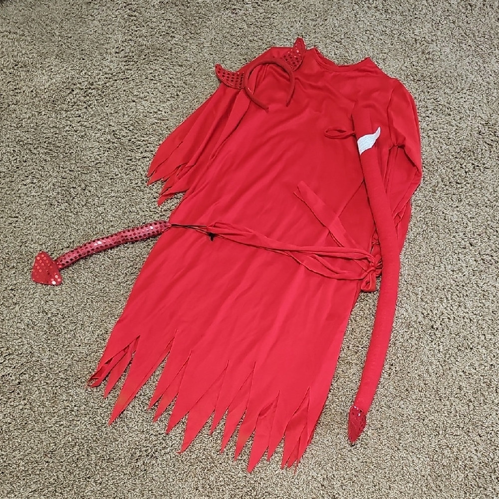 Red Devil Costume with Tail